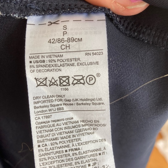 Banana Republic Navy Blue 3/4 Sleeve Blouse - Picture 2 of 4